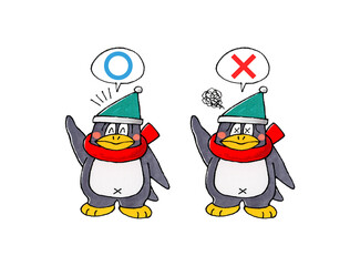 ペンギンマルバツセット