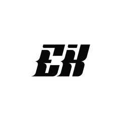 EK monogram logo design letter text name symbol monochrome logotype alphabet character simple logo