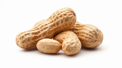 peanut on white background