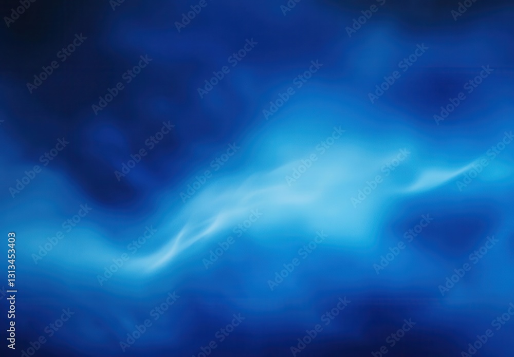 Poster ethereal deep blue abstract background with soft light waves perfect for modern design and creative 