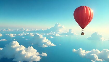World Meteorological or Earth Day, a detailed illustration of a weather balloon floating at the border between the troposphere and stratosphere