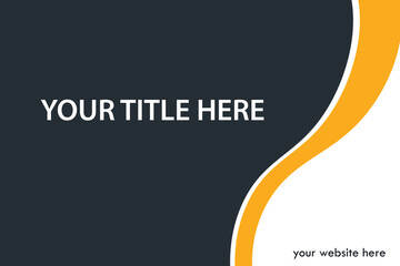 Obraz premium Abstract dark grey, yellow website template