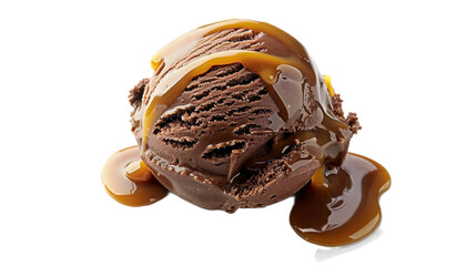 Fototapeta premium Chocolate Dessert on transparent background PNG.