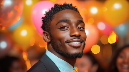 A Bright Smile in a Festive Atmosphere
