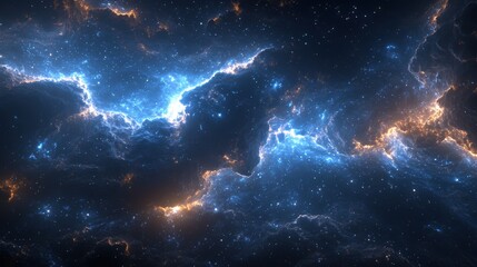 Cosmic nebulae formation outer space digital art astronomical environment stellar viewpoint astrophysics concept