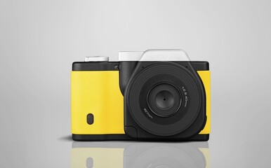 Old vintage retro film camera object