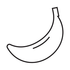 banana line icon