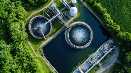 A biofuel refinery converting organic waste into clean energy