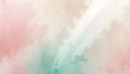 High-resolution pastel background with soft brushstroke textures. Blush pink, mint green, and pale beige create a dreamy and sophisticated aesthetic.