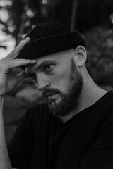 brutal man with a beard