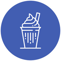Milkshake Vector Icon