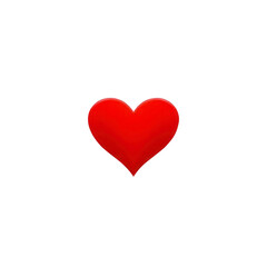 red heart with transparent background PNG and JPEG image