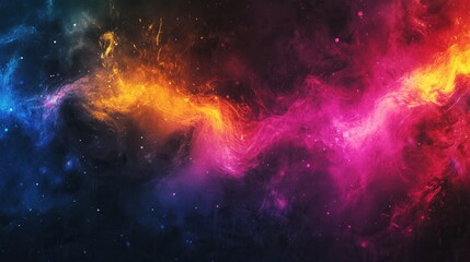 Obraz premium Inspiration emerges as vibrant colors ignite the darkness and illuminate the cosmos with a dazzling beam of light Generative AI