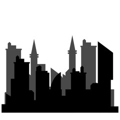 Fototapeta premium City Skyline Silhouette