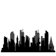 Fototapeta premium City Skyline Silhouette