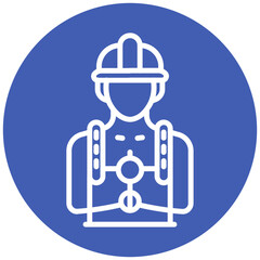 Firefighter Training Dummy Vector Icon