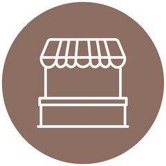 Market Stall Vector Icon