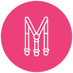 Suspenders Vector Icon