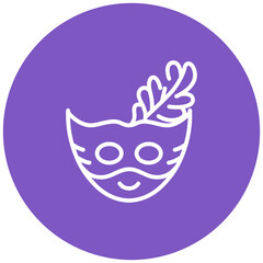 Party Mask Vector Icon
