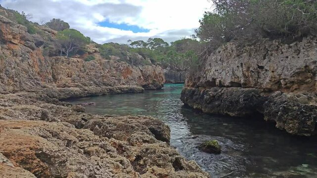 Cala Beltran in Mallorca seen from the shore