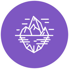 Iceberg Drift Vector Icon