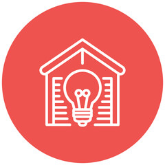 Smart Garage Light Vector Icon