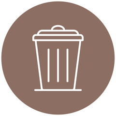 Smart Trash Bin Vector Icon