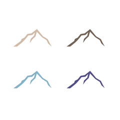 Fototapeta premium BLUE HILLS SIGN SYMBOL LOGO VECTOR ISOLATED ON WHITE 