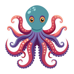 octopus vector image on white background