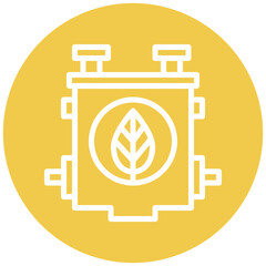 Biofuel Engine Vector Icon