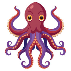octopus vector image on white background