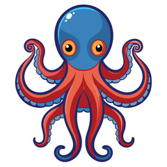 octopus vector image on white background
