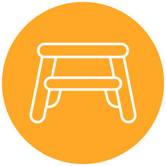 Baby Step Stool Vector Icon