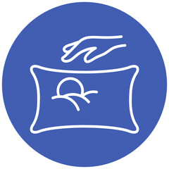 Obraz premium Feeding Pillow Vector Icon