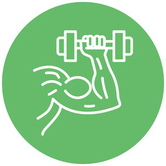Bicep Curl Vector Icon