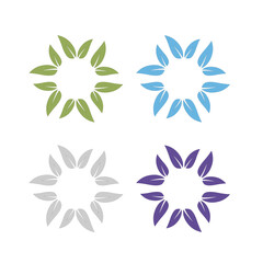 Eco Bio Leaves Product Sign Symbol Logo Vector
