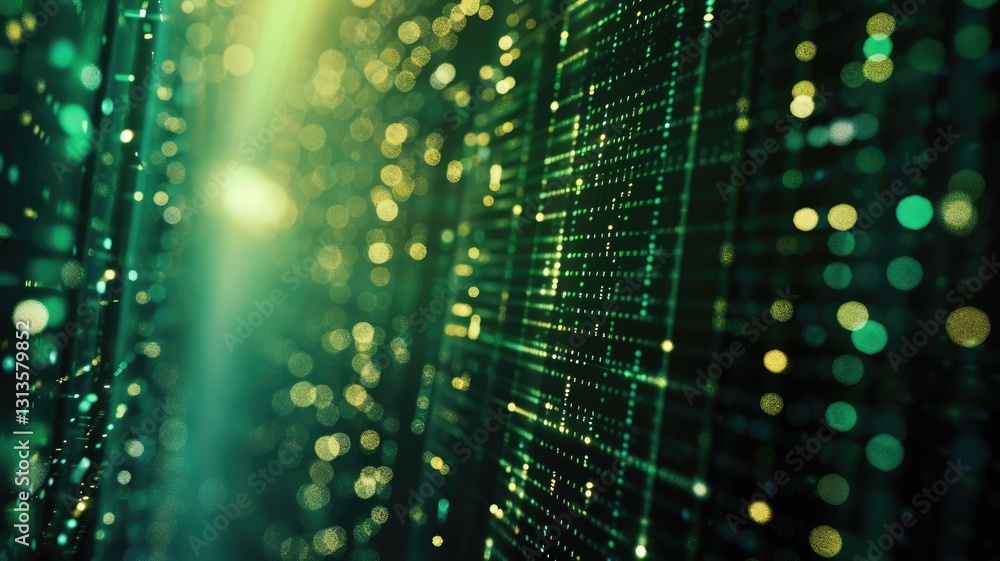 Poster abstract of complex vibrant pixel effect in tech background with cyber and glitch texture express my
