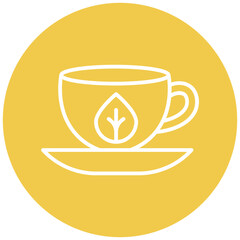 Vegan Coffee Option Vector Icon