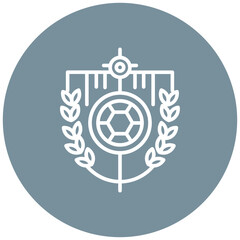 Obraz premium Soccer Team Crest Vector Icon