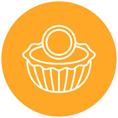 Egg Tart Vector Icon