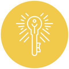 Key Light Vector Icon