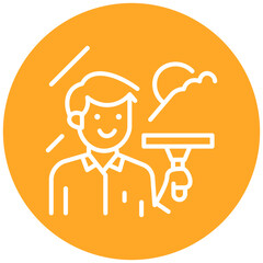 Cleaning Windows Vector Icon
