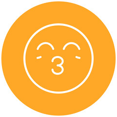 Kissing Face Vector Icon