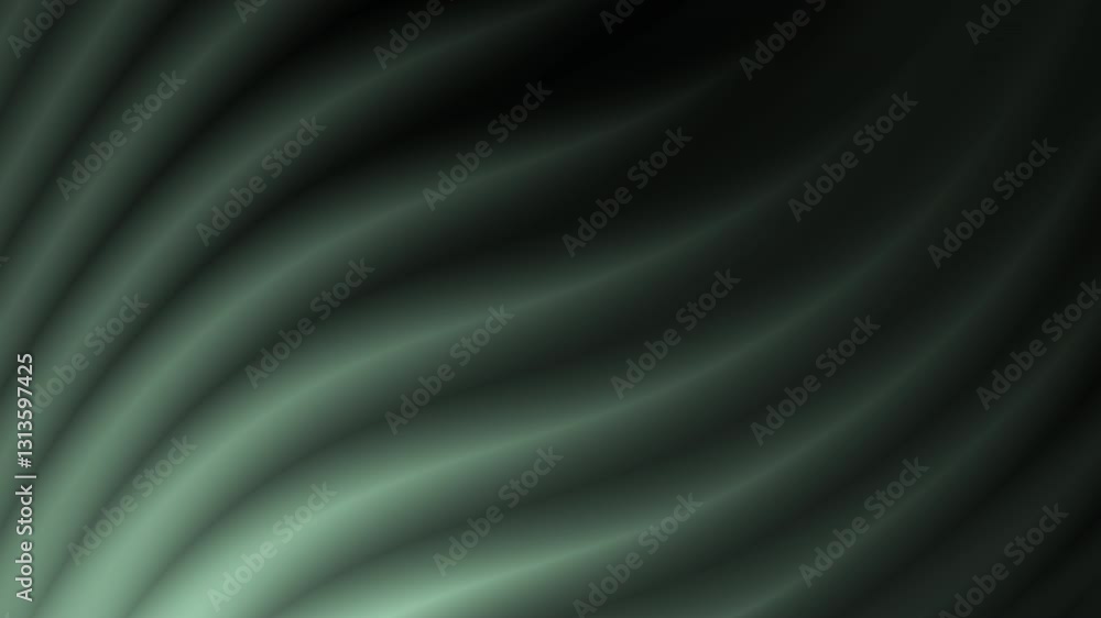Poster fluid motion black green gradient texture background with smooth flowing lines for abstract artistic