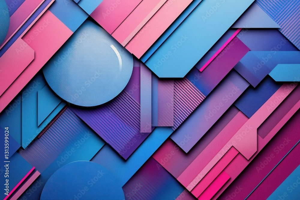 Poster futuristic paper art background showcasing layered cut outs with a digital grid emphasizing cyber po