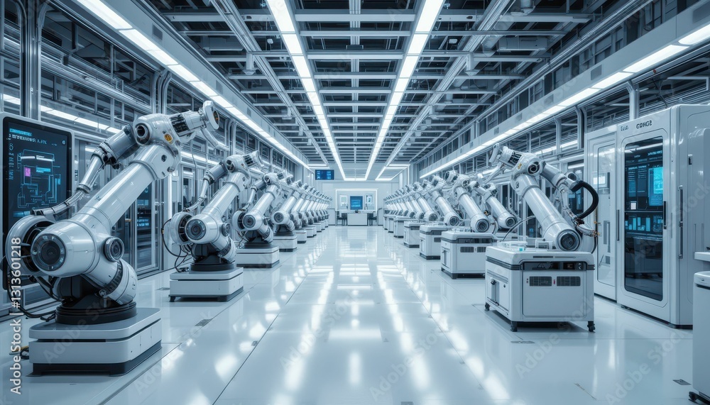 Poster advanced robotics in modern automated manufacturing facility