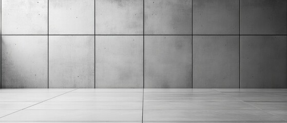 Minimalist concrete wall with seamless texture providing a clean background for artistic displays and modern interior design projects