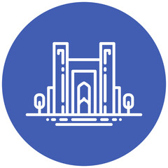 Naklejka premium Safa-Large Monument Vector Icon