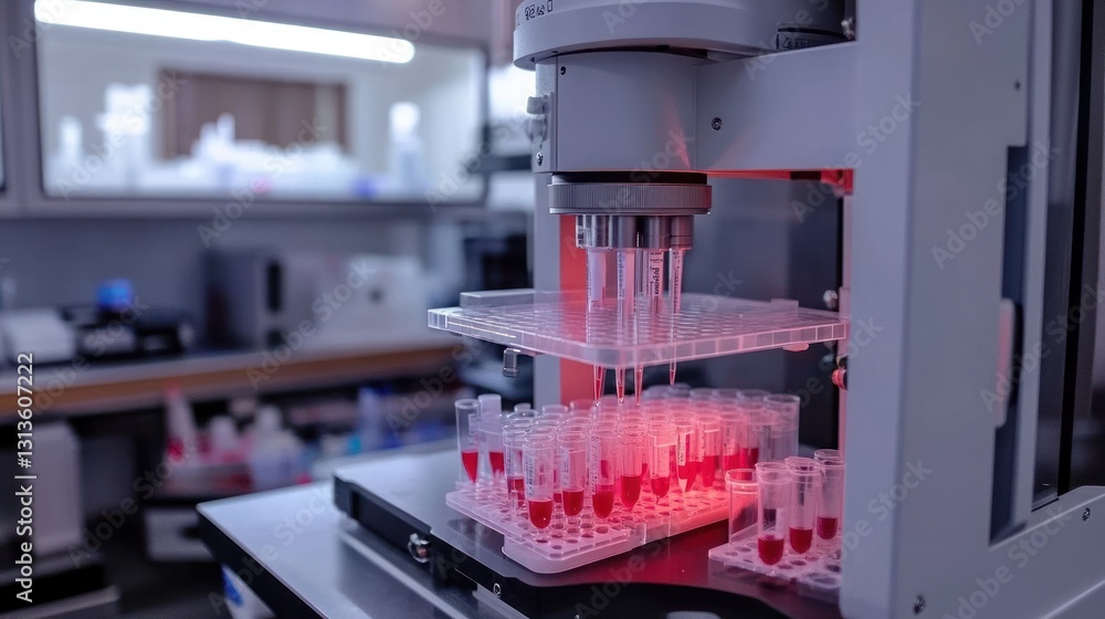 Poster automated liquid handling system in a modern laboratory