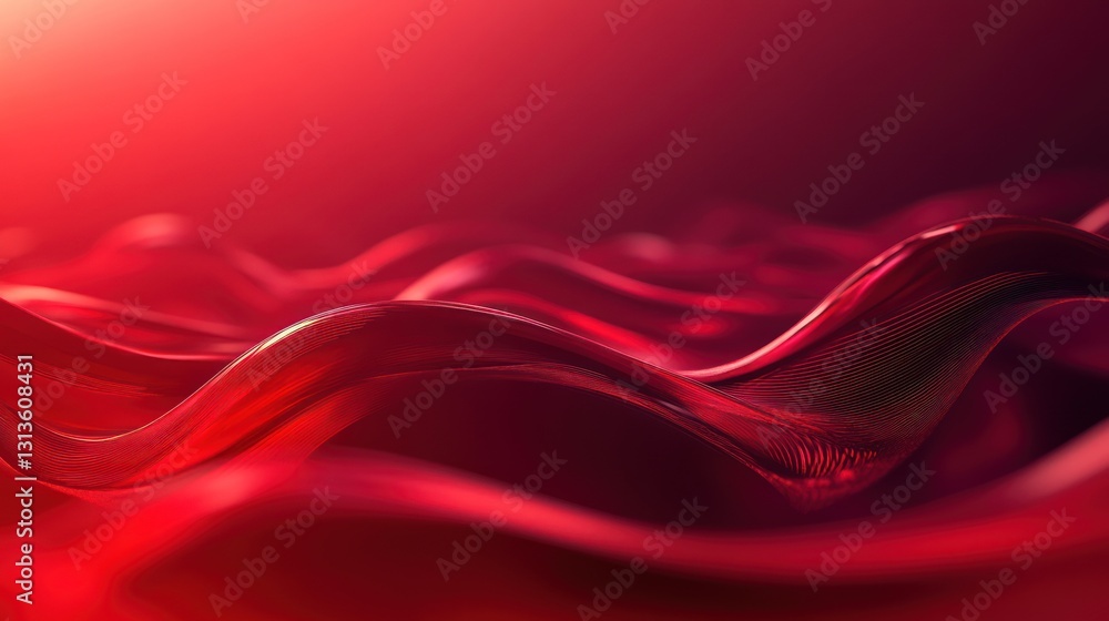 Aufkleber abstract red liquid waves background. possible use design, product display
